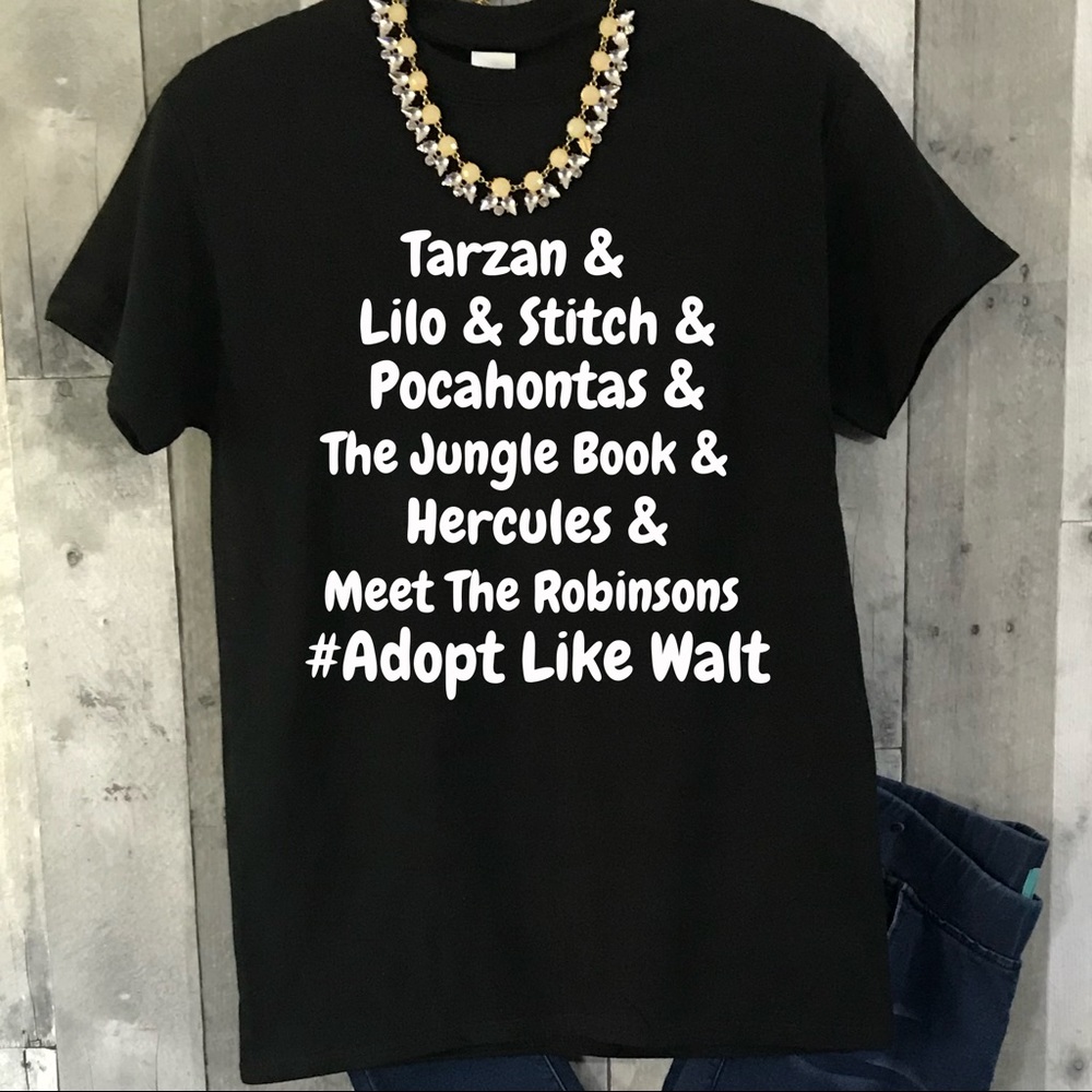 Adoption Foster Mom Disney Graphic Tee Small-3Xl